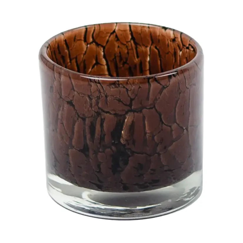 Fuji tealight holder Ø8 cm, Dark brown Olsson & Jensen