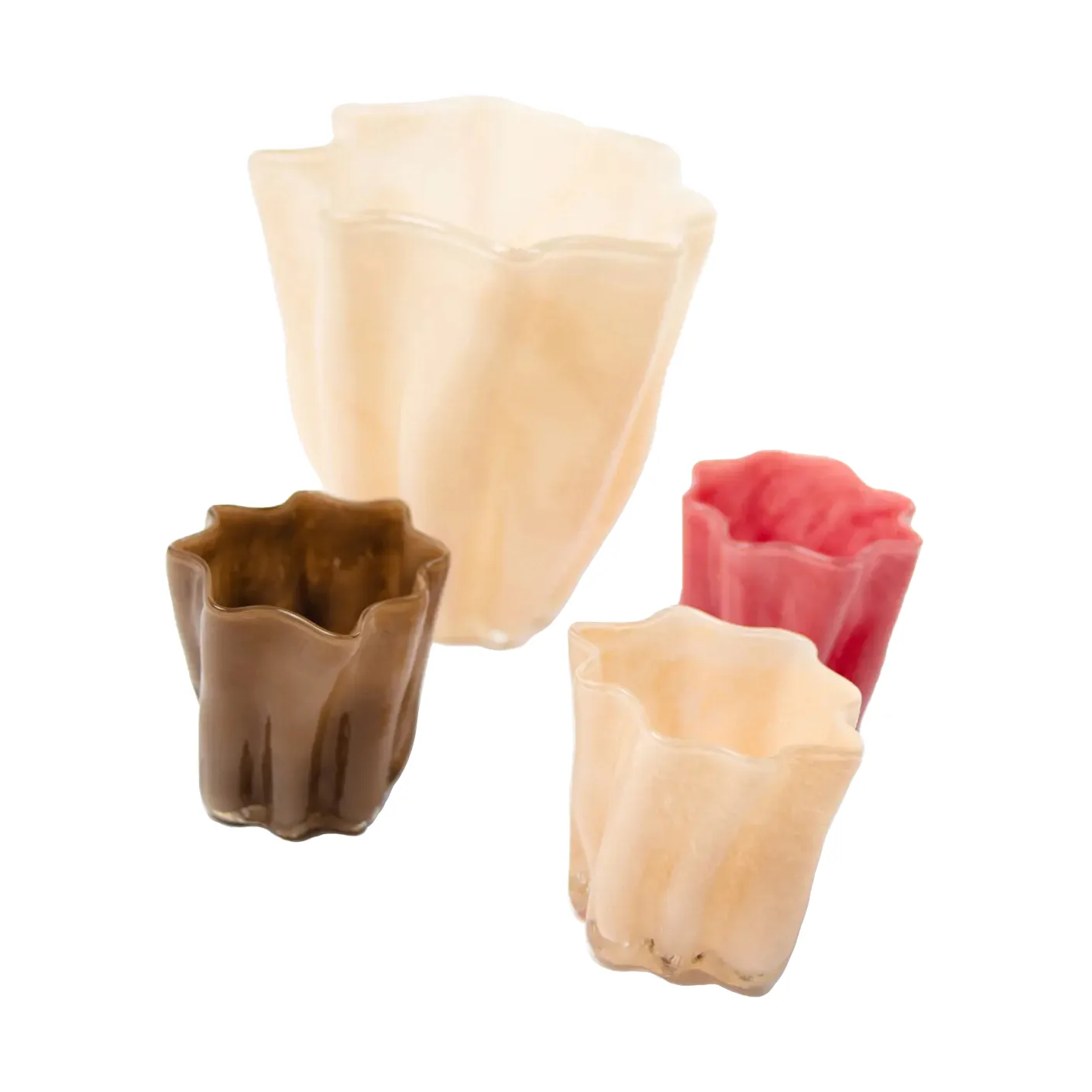Tess candle holder Ø10 cm, Brown Olsson & Jensen
