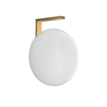 Alba 174 wall lamp - Opal, brass - Oluce