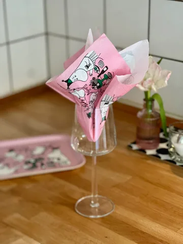 Moomin 80 paper napkins 20-pack - Pink - Opto Design