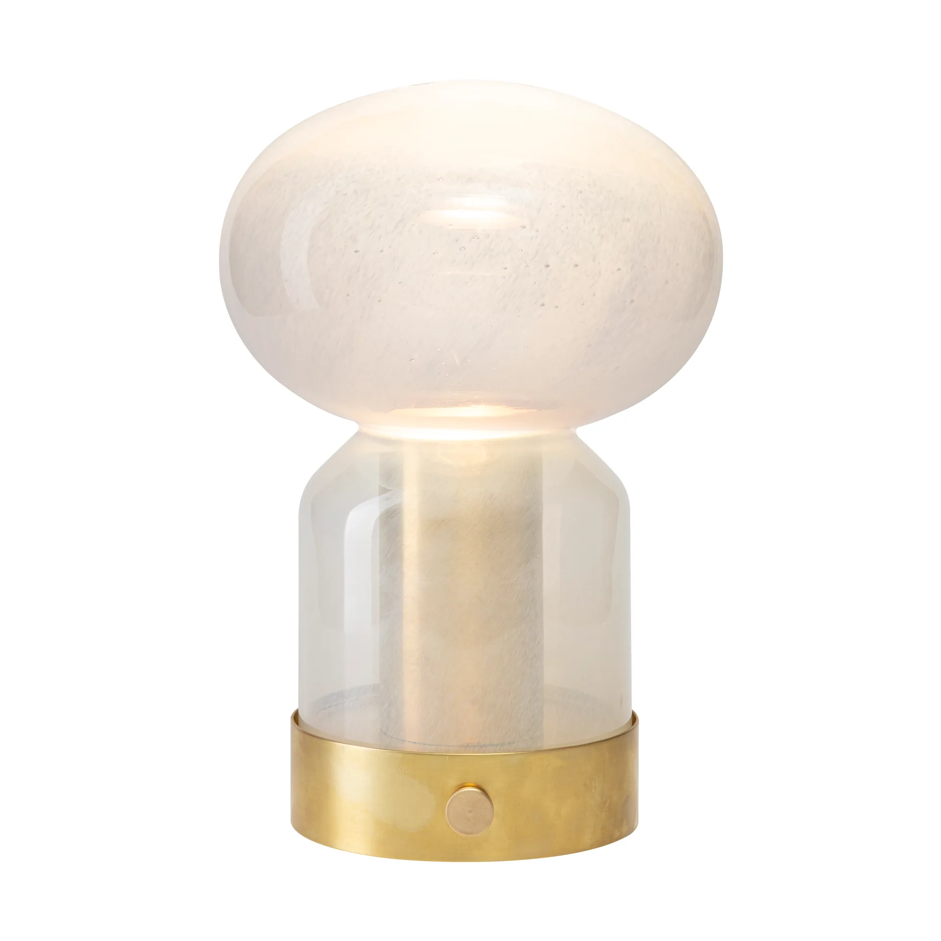 Essence Misty portable table lamp, Brass-glass Örsjö Belysning