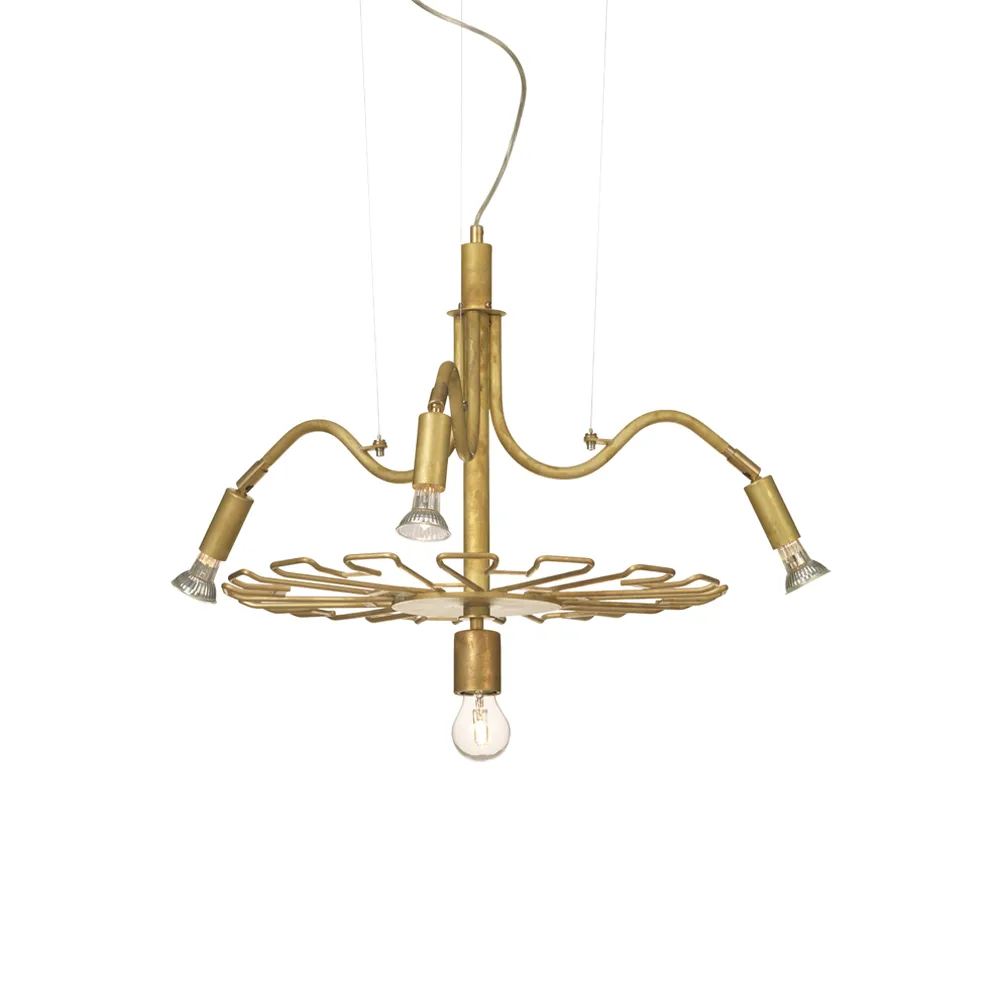 Karamell ceiling lamp, Brass raw Örsjö Belysning