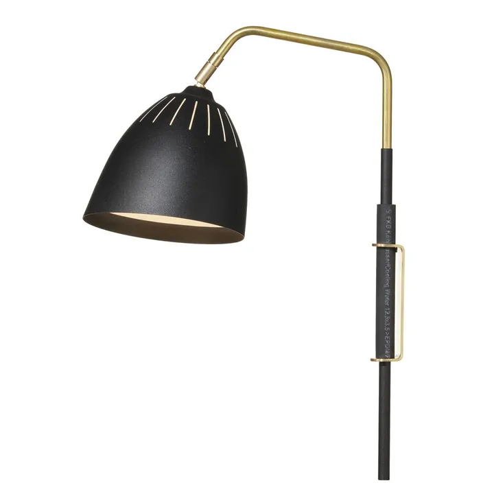 Lean wall lamp - black - Örsjö Belysning