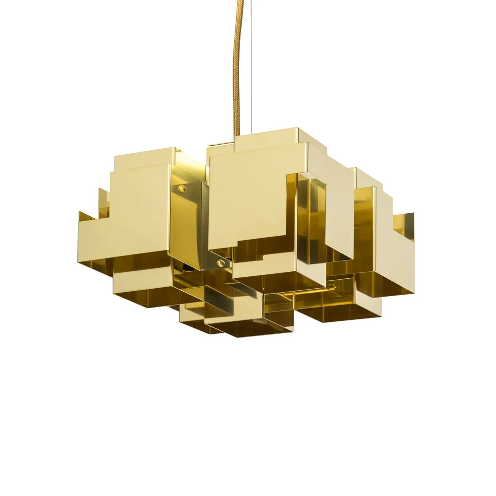 Skyline pendant lamp, Brass, medium Örsjö Belysning