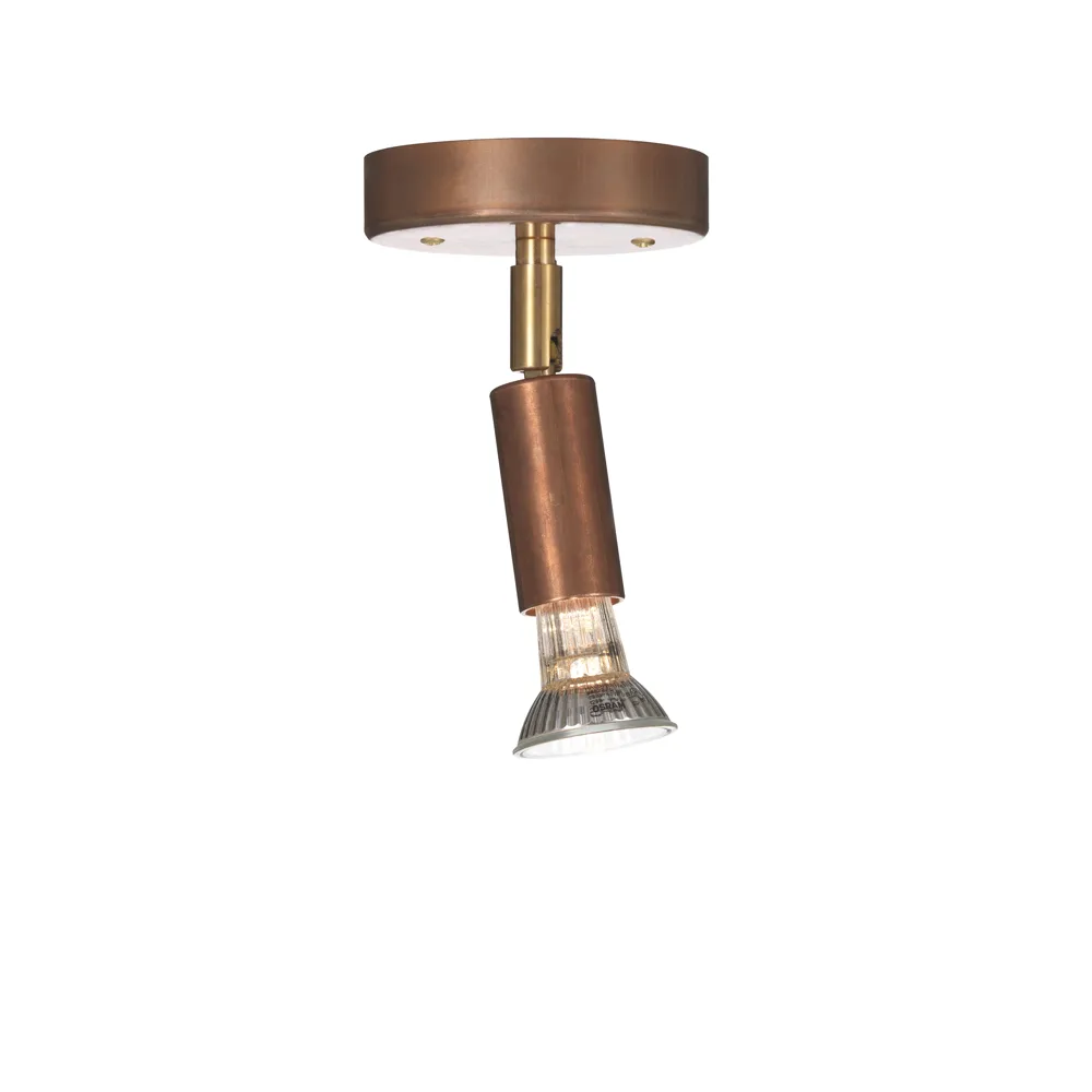 Star 1 Wall lamp/Ceiling lamp, Raw copper, with terminal block Örsjö Belysning
