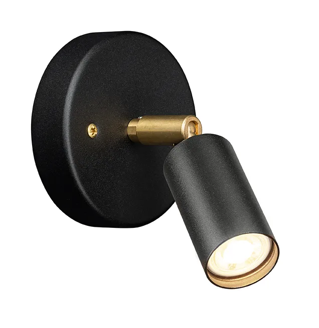 Starlight 1 ceiling/wall lamp fixed mount, Black textured lacquer RAL 9005 Örsjö Belysning