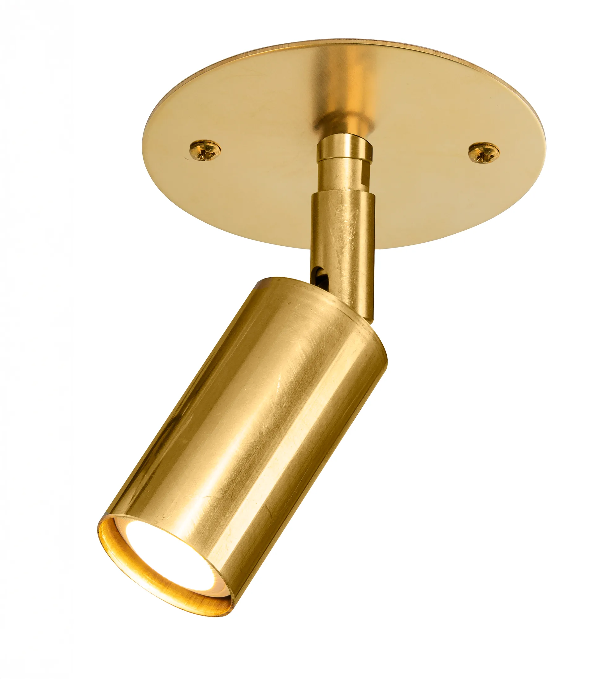 Starlight 1 ceiling/wall lamp plate fixed installation, Raw brass Örsjö Belysning