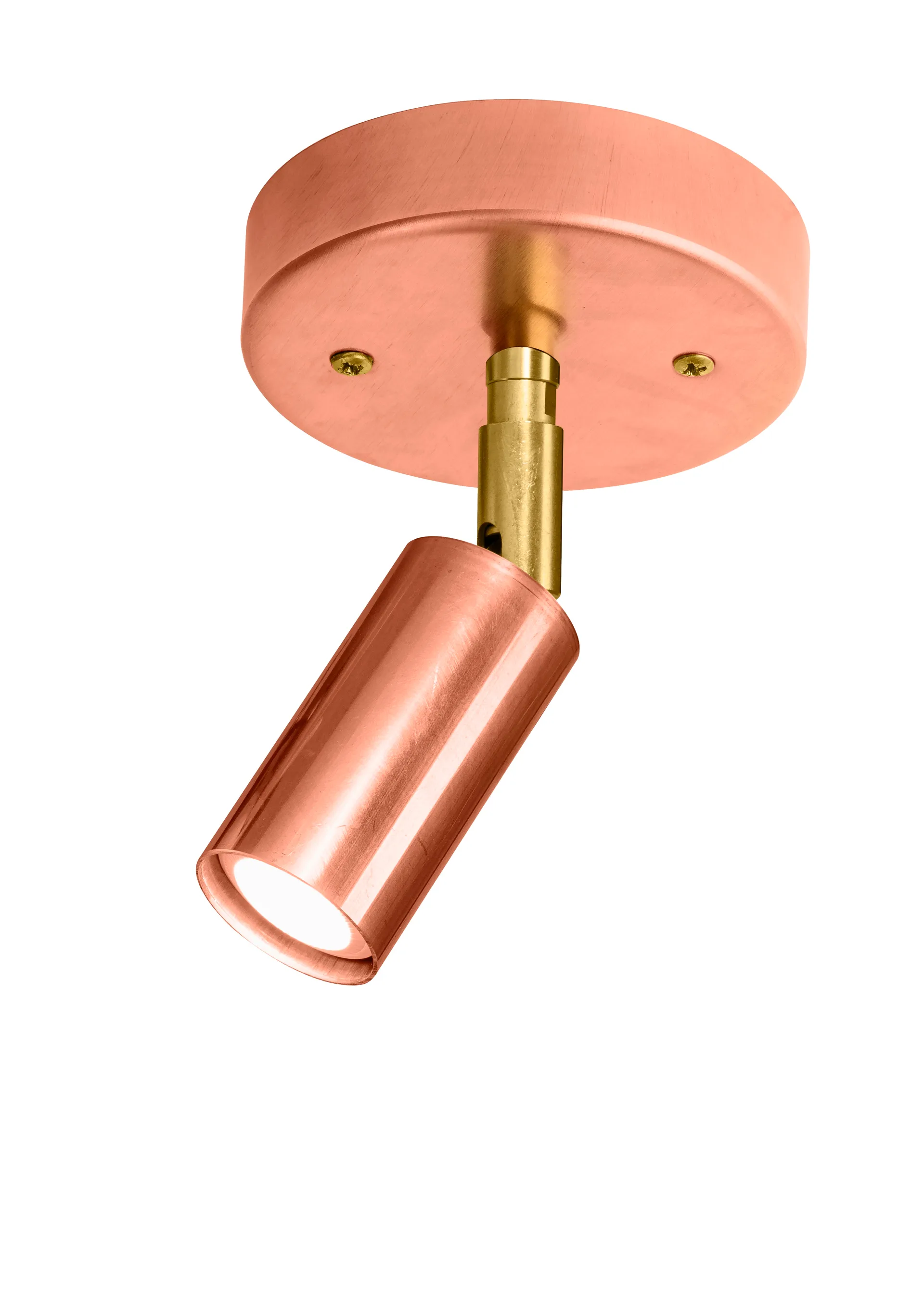 Starlight 1 ceiling/wall lamp with junction box, Raw copper Örsjö Belysning