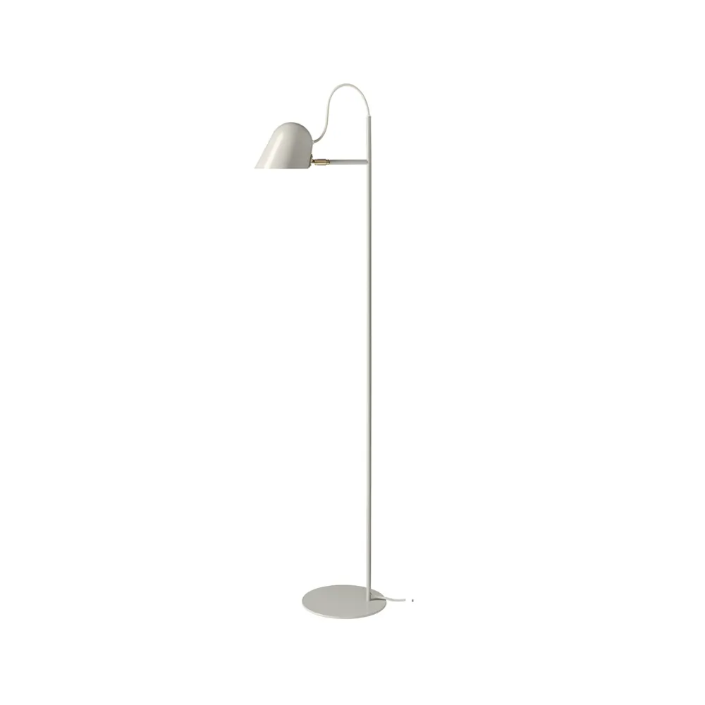 Streck floor lamp, Warm grey, warm grey textile cord Örsjö Belysning
