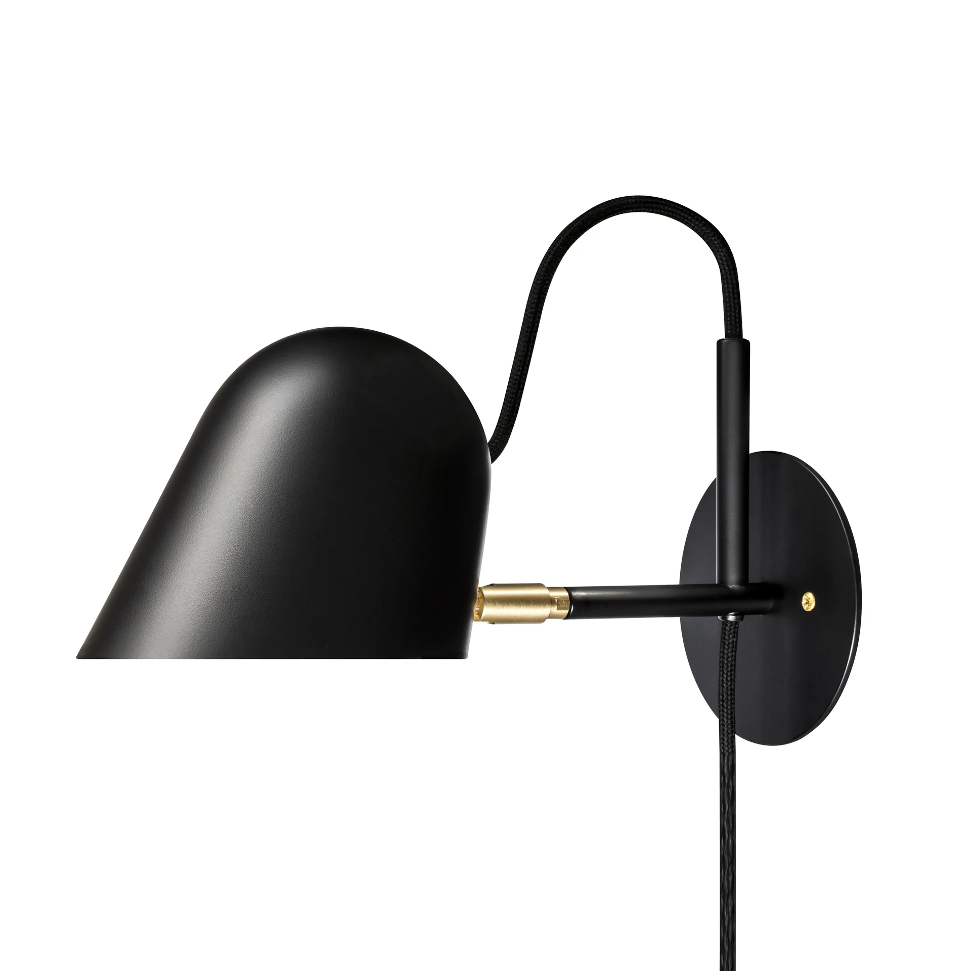 Streck wall lamp, black Örsjö Belysning