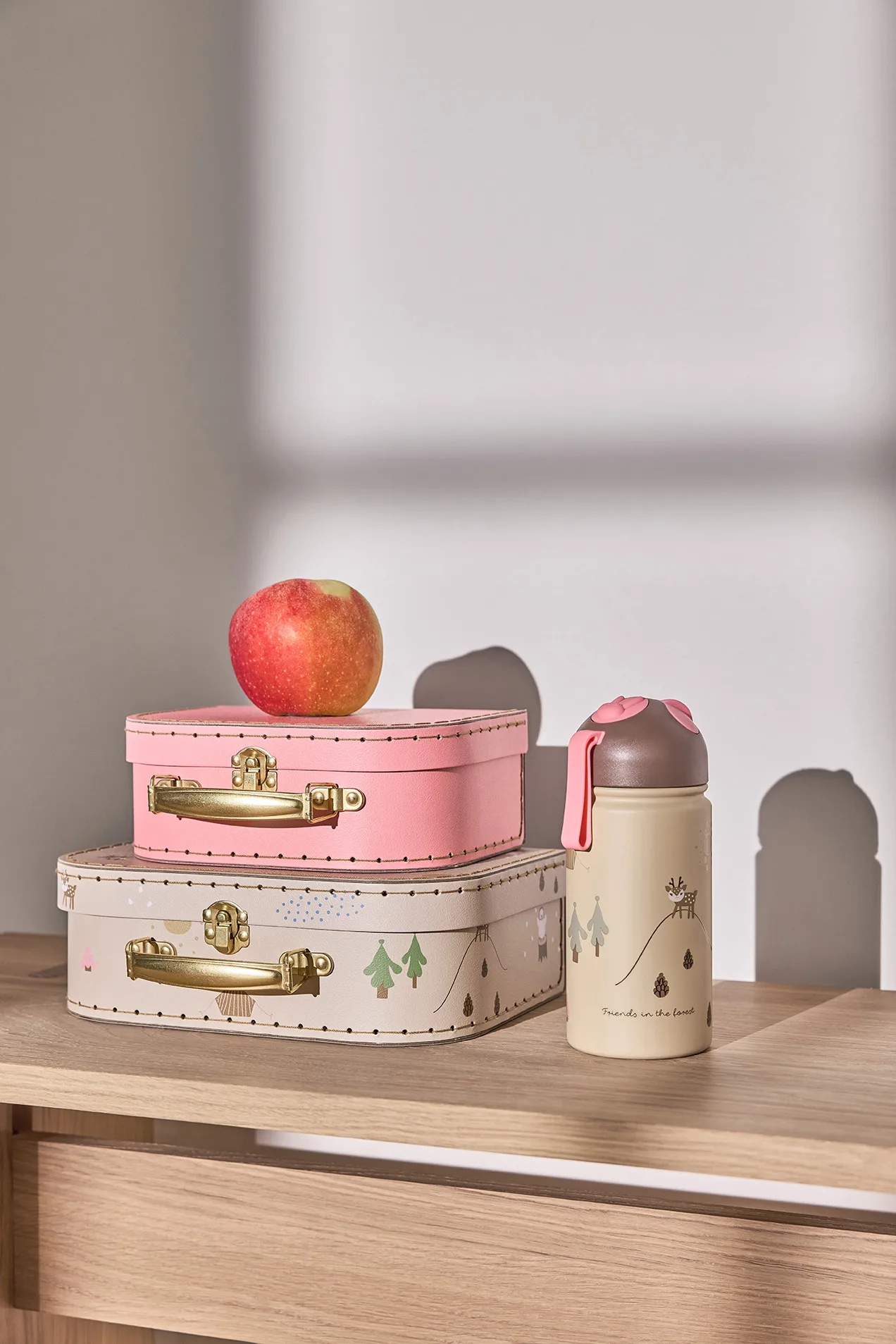 Friends in the Forest suitcase set 2 pieces, Deer & Duck OYOY