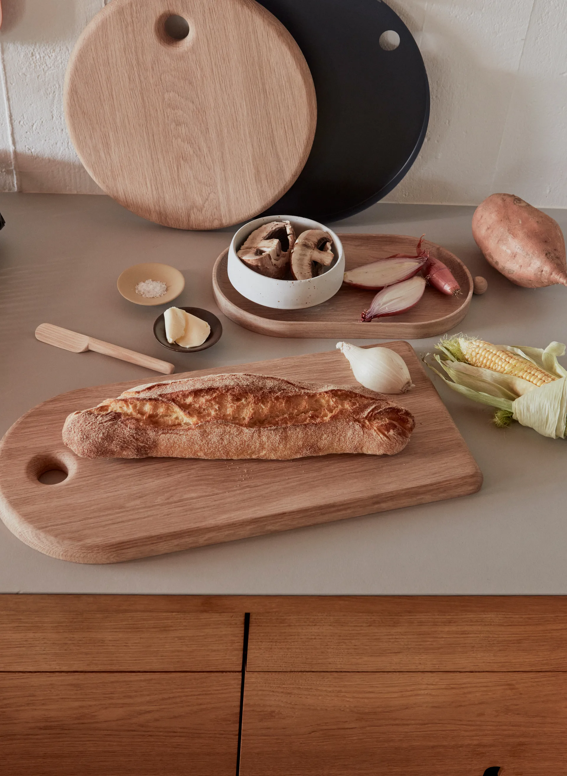 Hagi bowl Ø14 cm, White-light brown OYOY