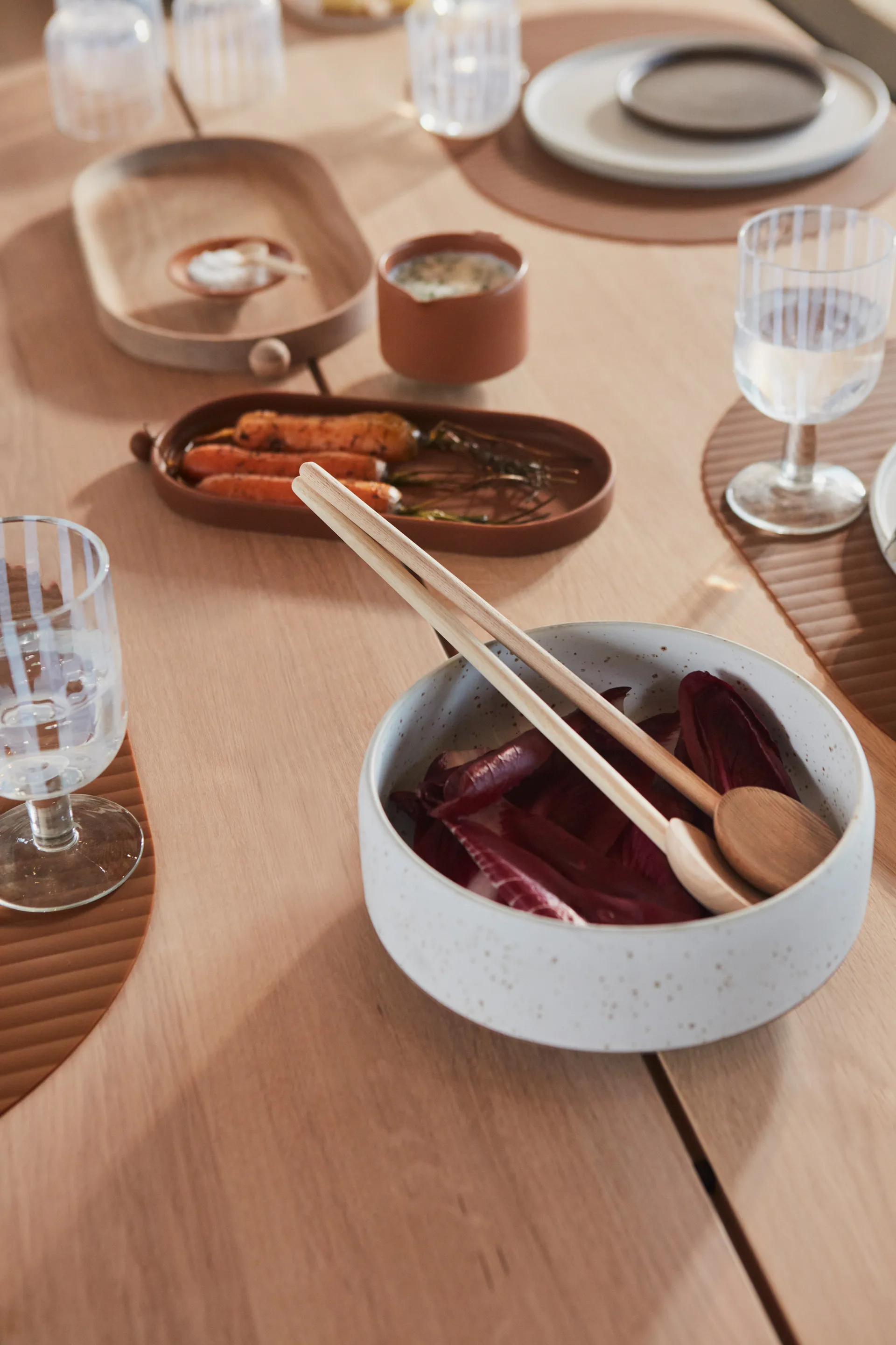 Hagi bowl Ø20 cm, White-light brown OYOY