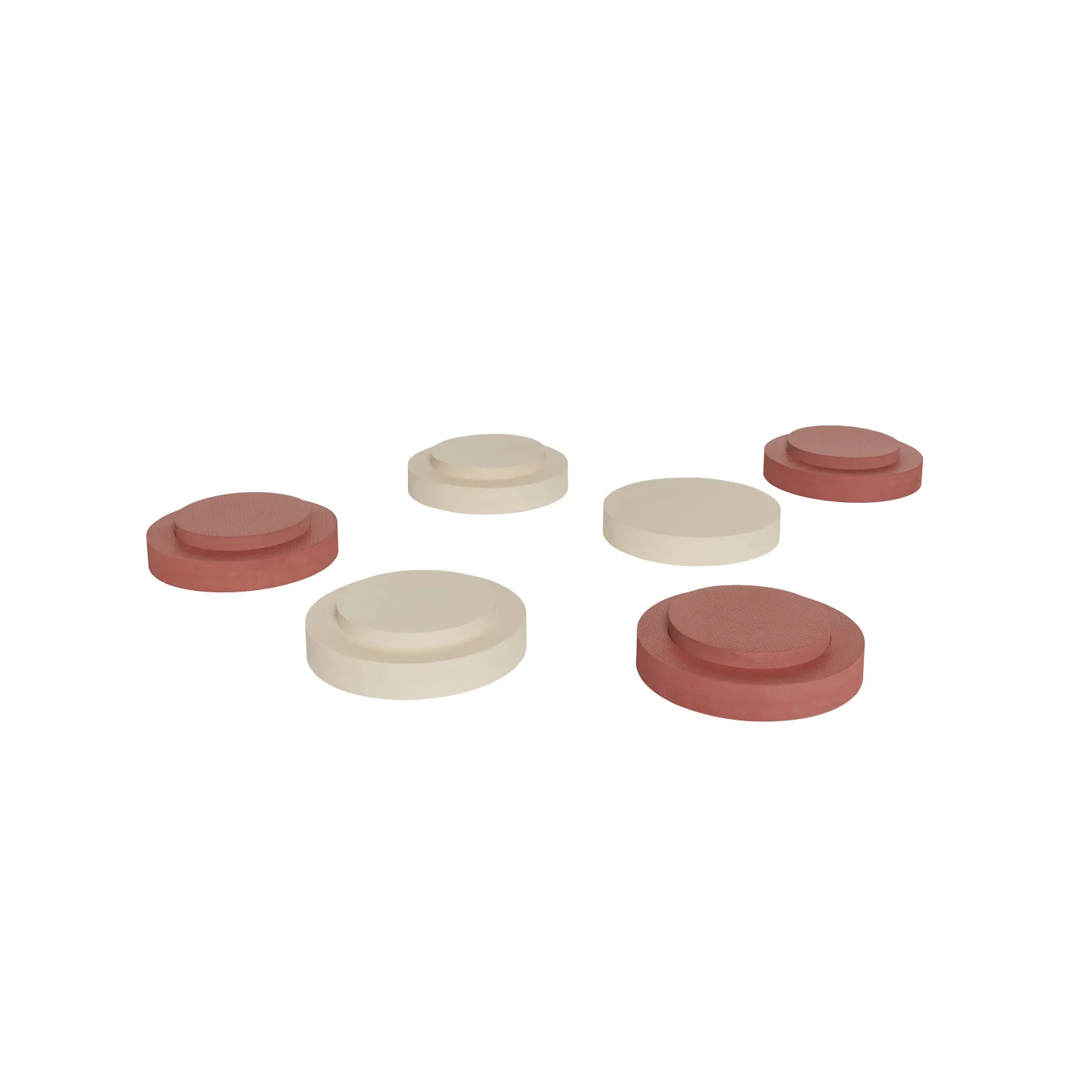 Iro stackable stool, Vanilla-nutmeg OYOY