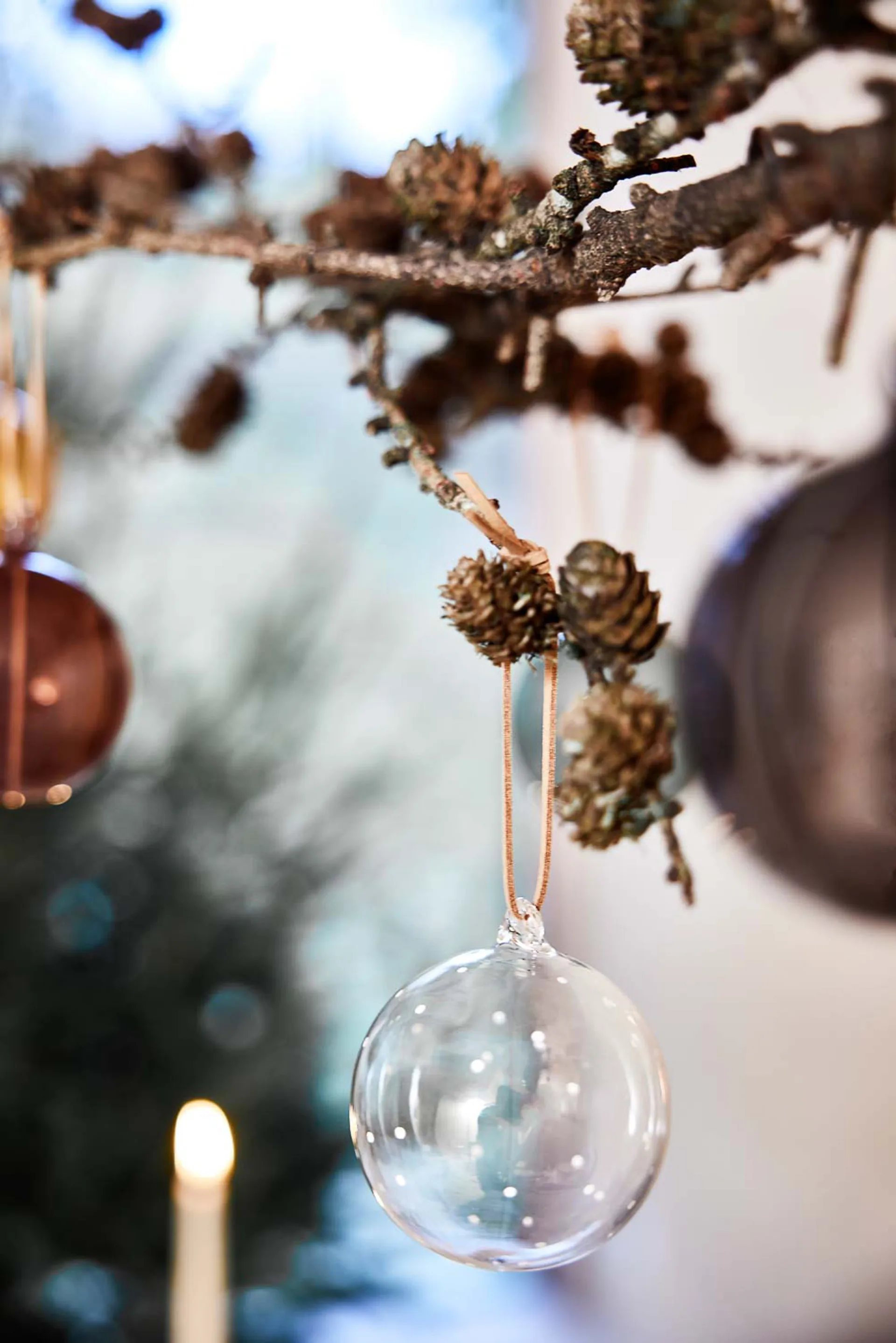 Natale Christmas bauble Ø7 cm, Clear OYOY