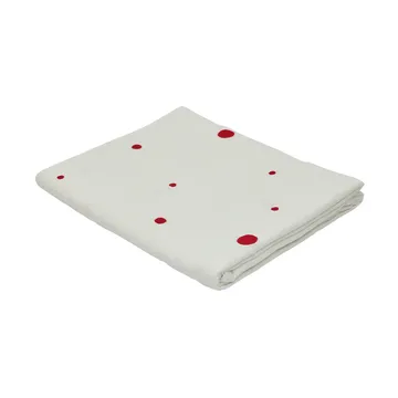 Nori tablecloth 140x260 cm - White-cherry red - OYOY