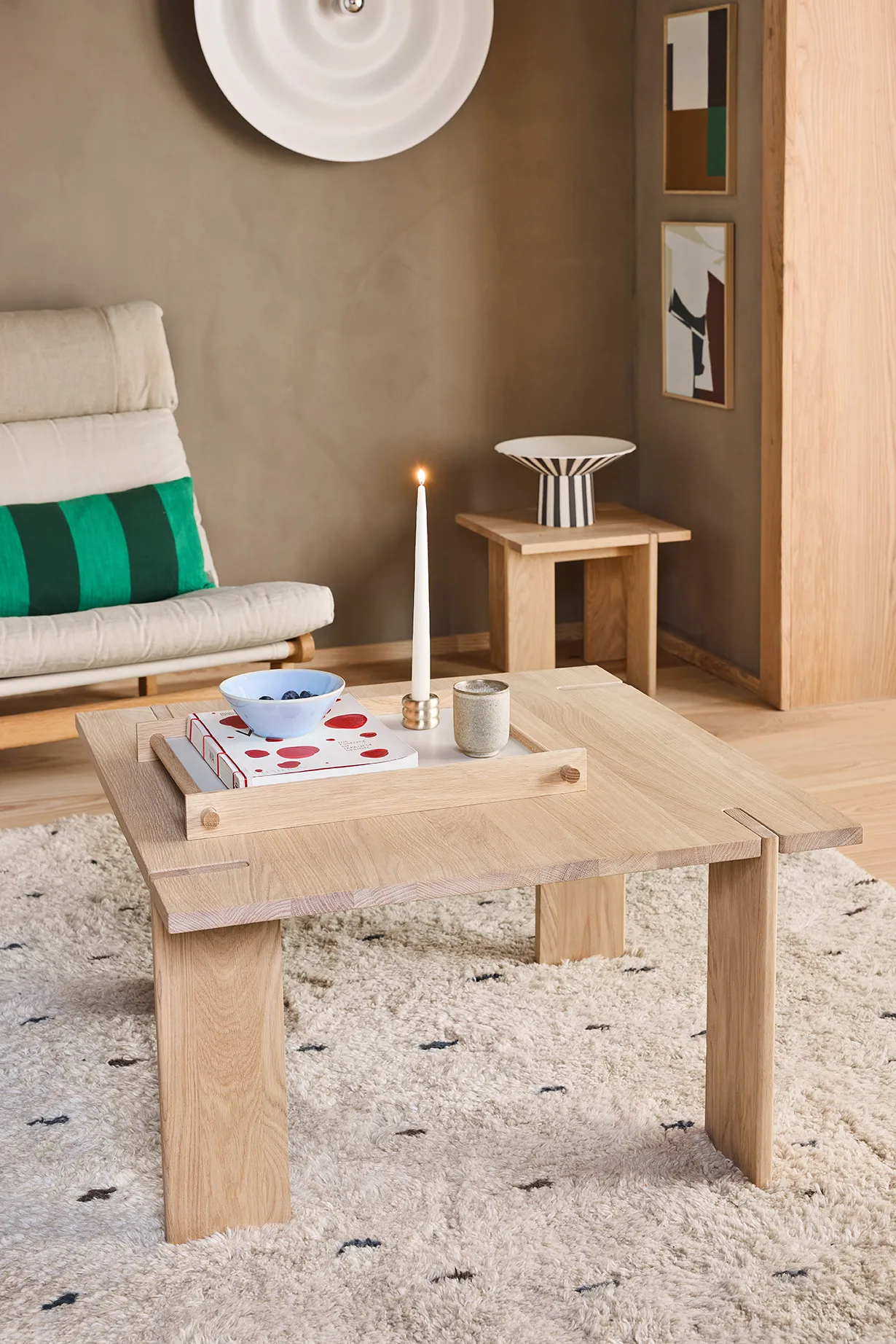 OY Square coffee table 40x75x75 cm, Nature OYOY