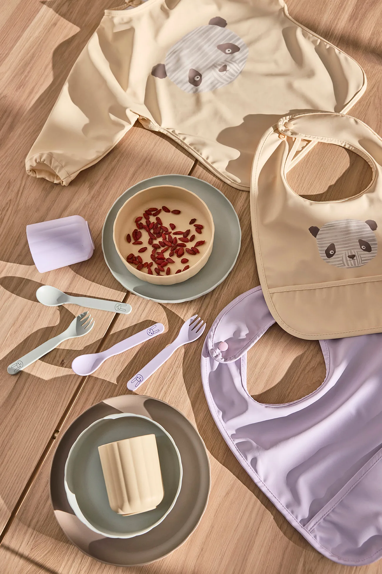 Pullo serving set 3 parts, Pale Mint-vanilla-taupe OYOY
