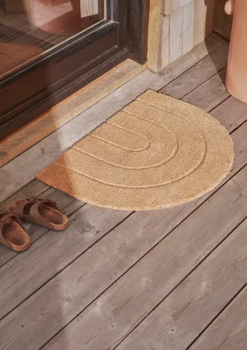 Rainbow doormat 55x75 cm - Nature - OYOY