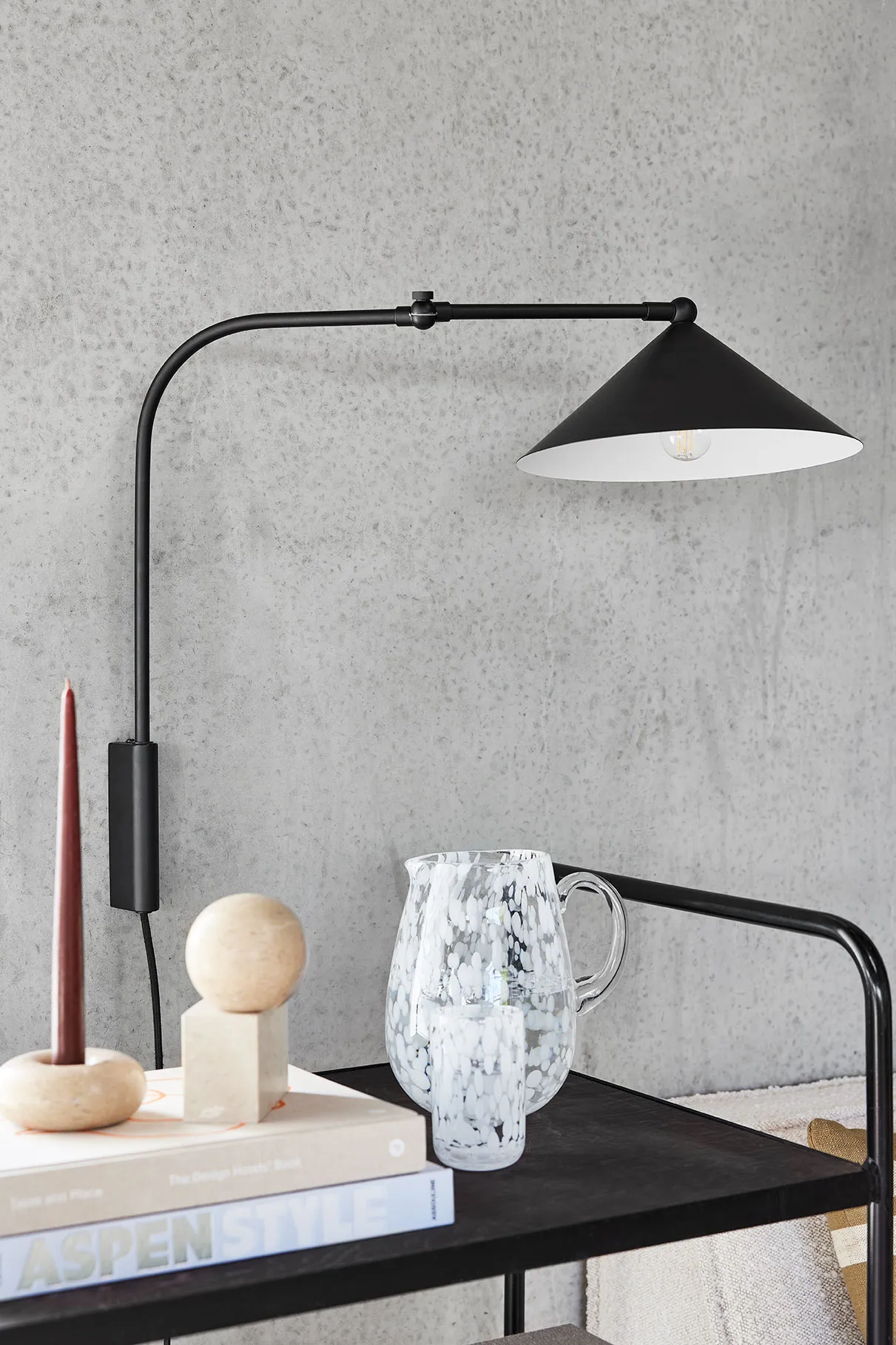 Savi Round book support, Marble OYOY