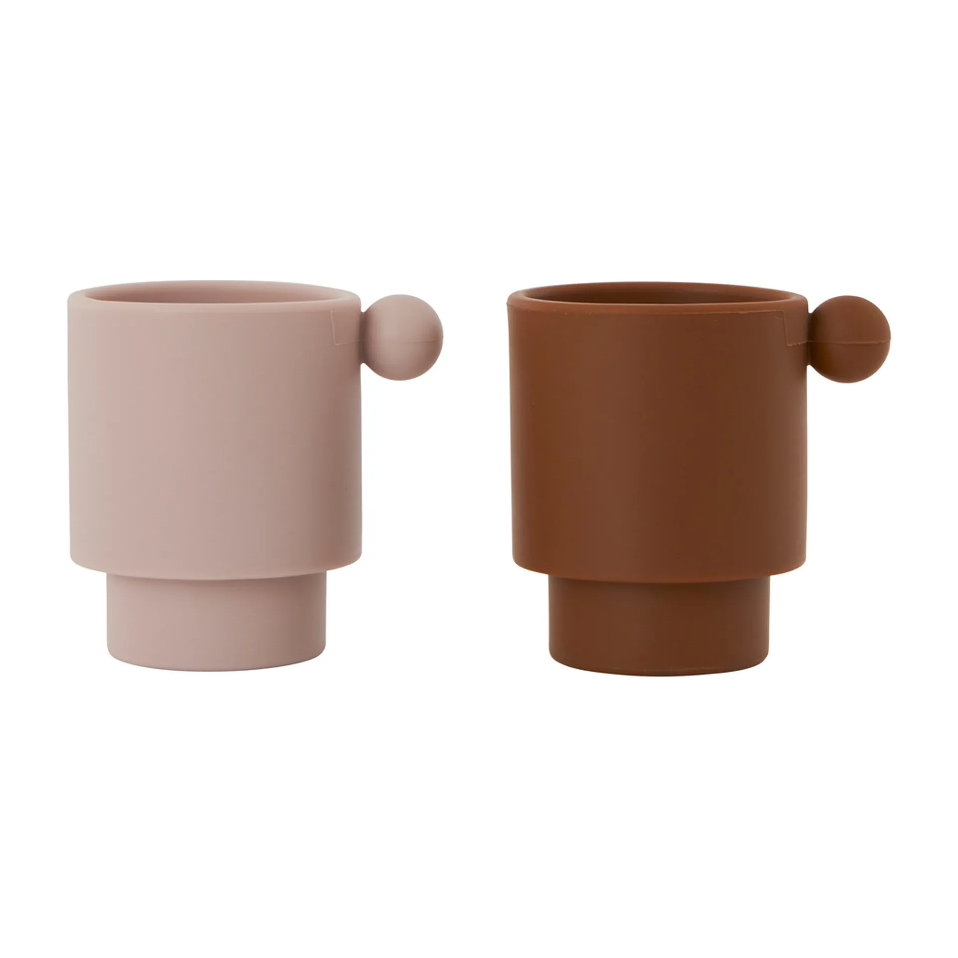 Tiny Inka cup 2-pack, Caramel-rose OYOY