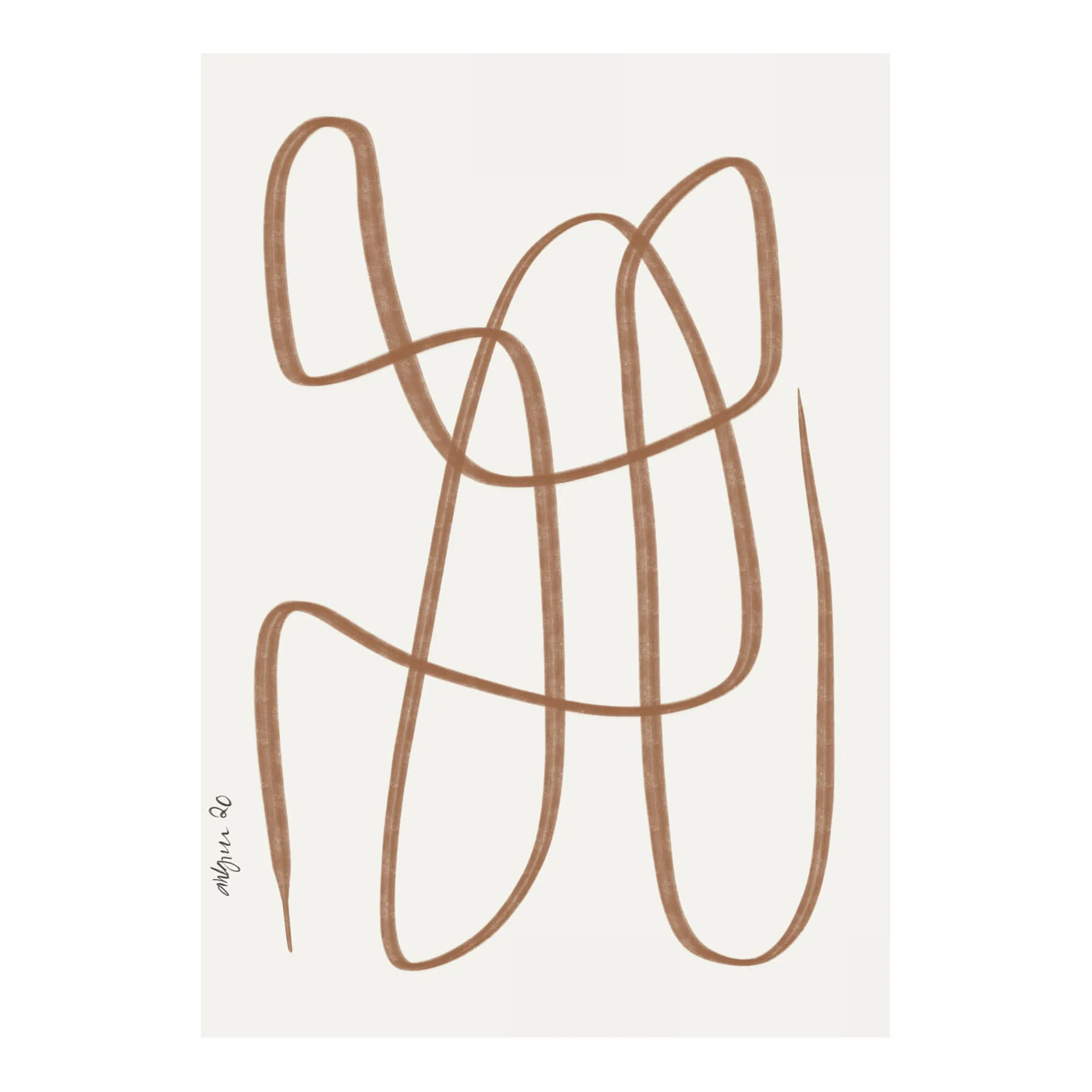 Different Ways poster brown, 30x40 cm Paper Collective