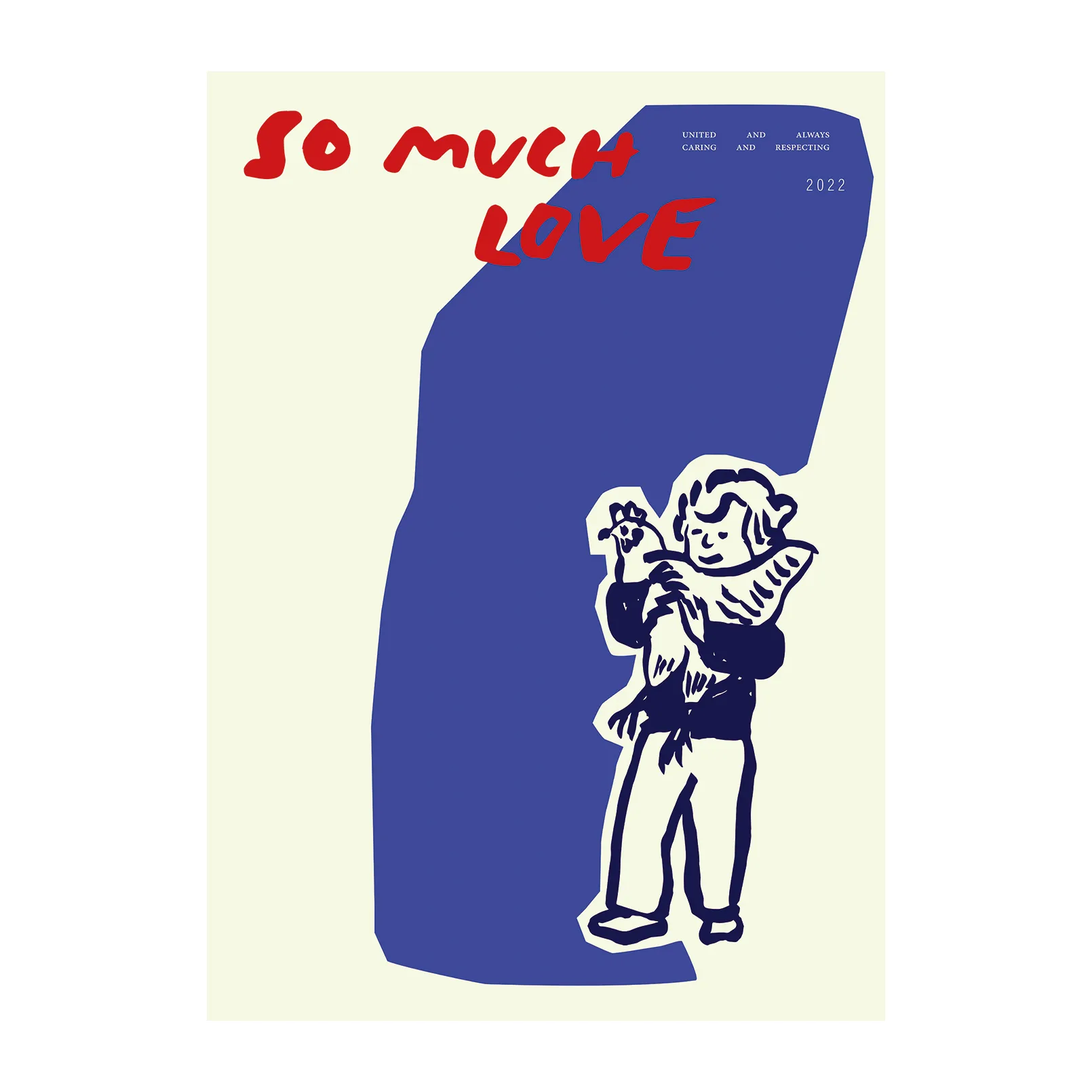 So Much Love Chicken poster, 30x40 cm Paper Collective