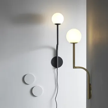 Mobil 46 wall lamp - brass - Pholc