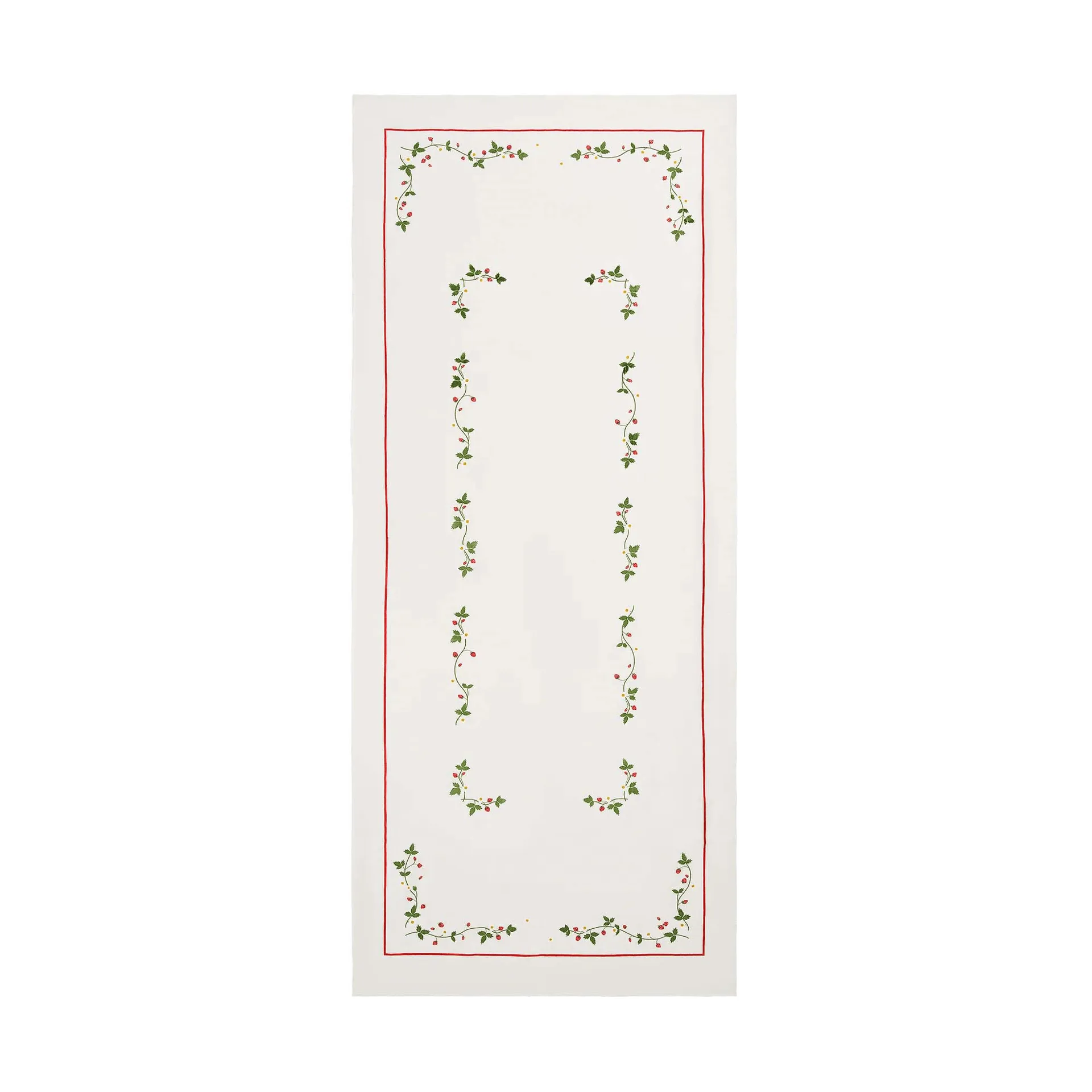 Wild Strawberry tablecloth, Red, 350x150 cm Pick a Poppy