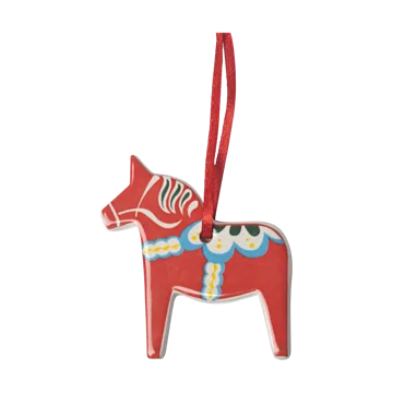 Dala horse decoration pendant - Red - Pluto Design