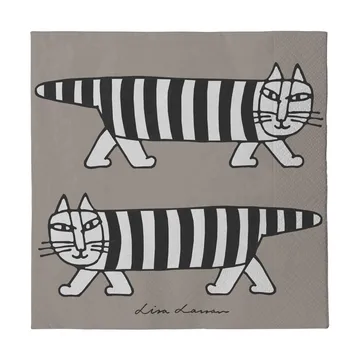 Lisa Larsson Mikey napkins 24-pack - Grey - Pluto Design