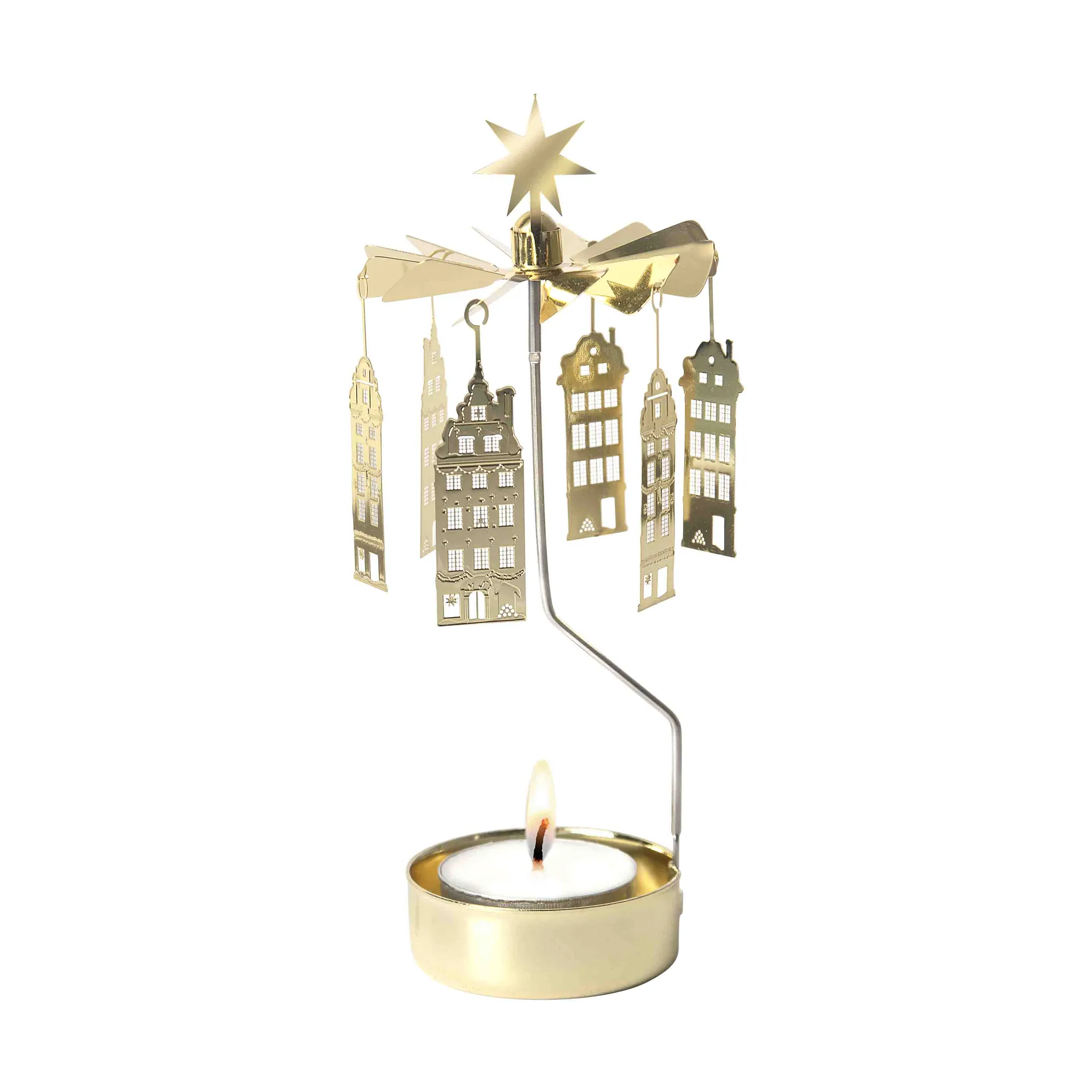 Old city angel chime, Gold Pluto Design