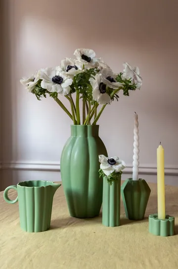 Birgit vase/lantern 14 cm - Olive - PotteryJo
