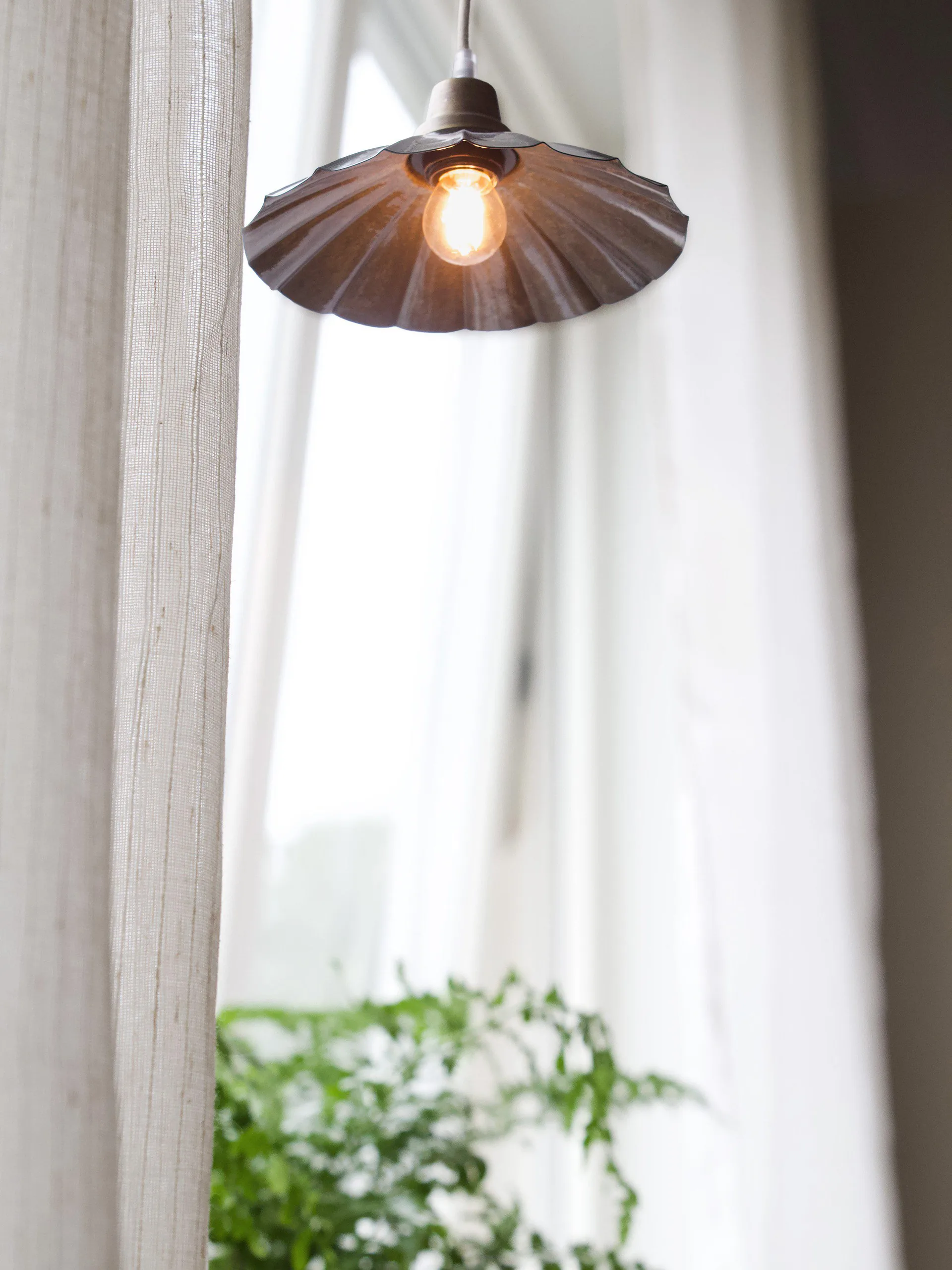Ester window lamp, Blue, Ø24x12 cm PR Home