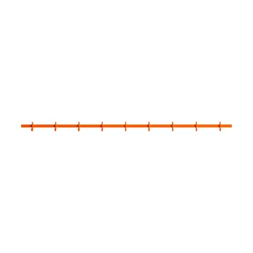 Relief hook rack large 123 cm - Orange - Relief