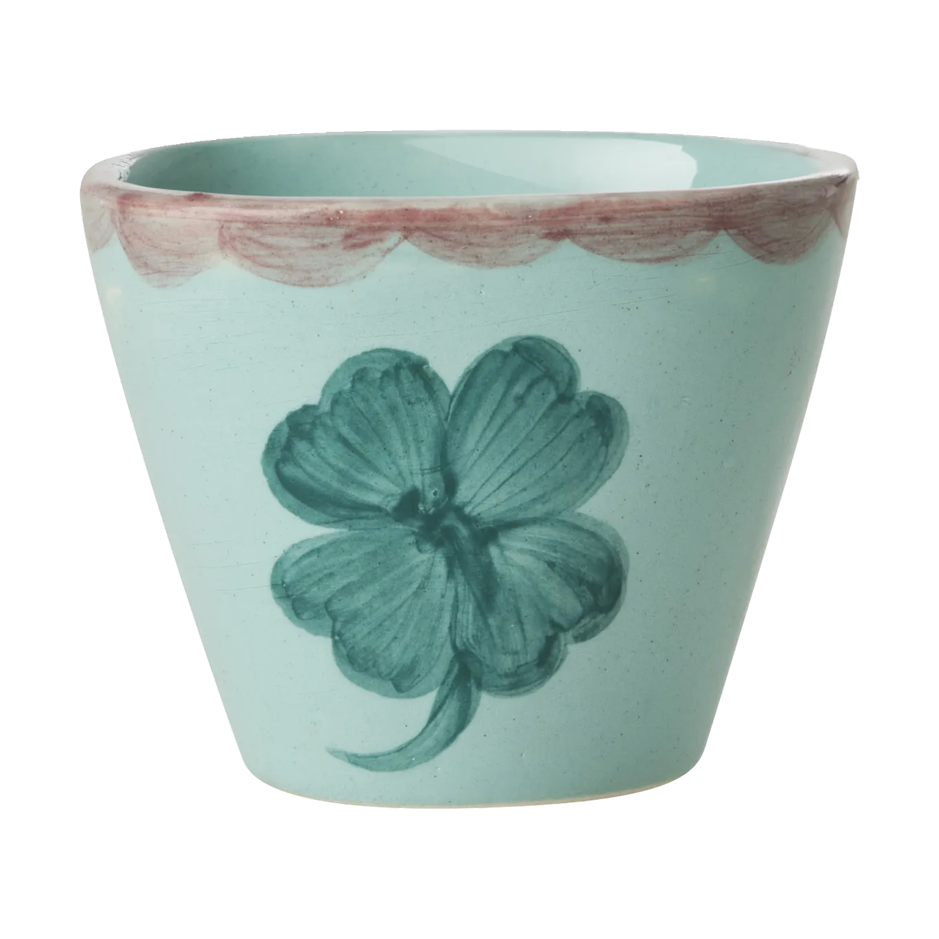 Rice ceramic espresso cup 7 cl, Good Luck Clover RICE