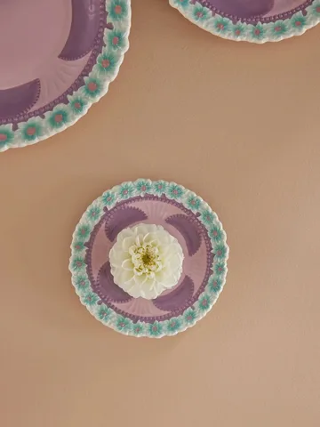 Rice Embossed Flower small plate Ø15 cm - Lavender - RICE