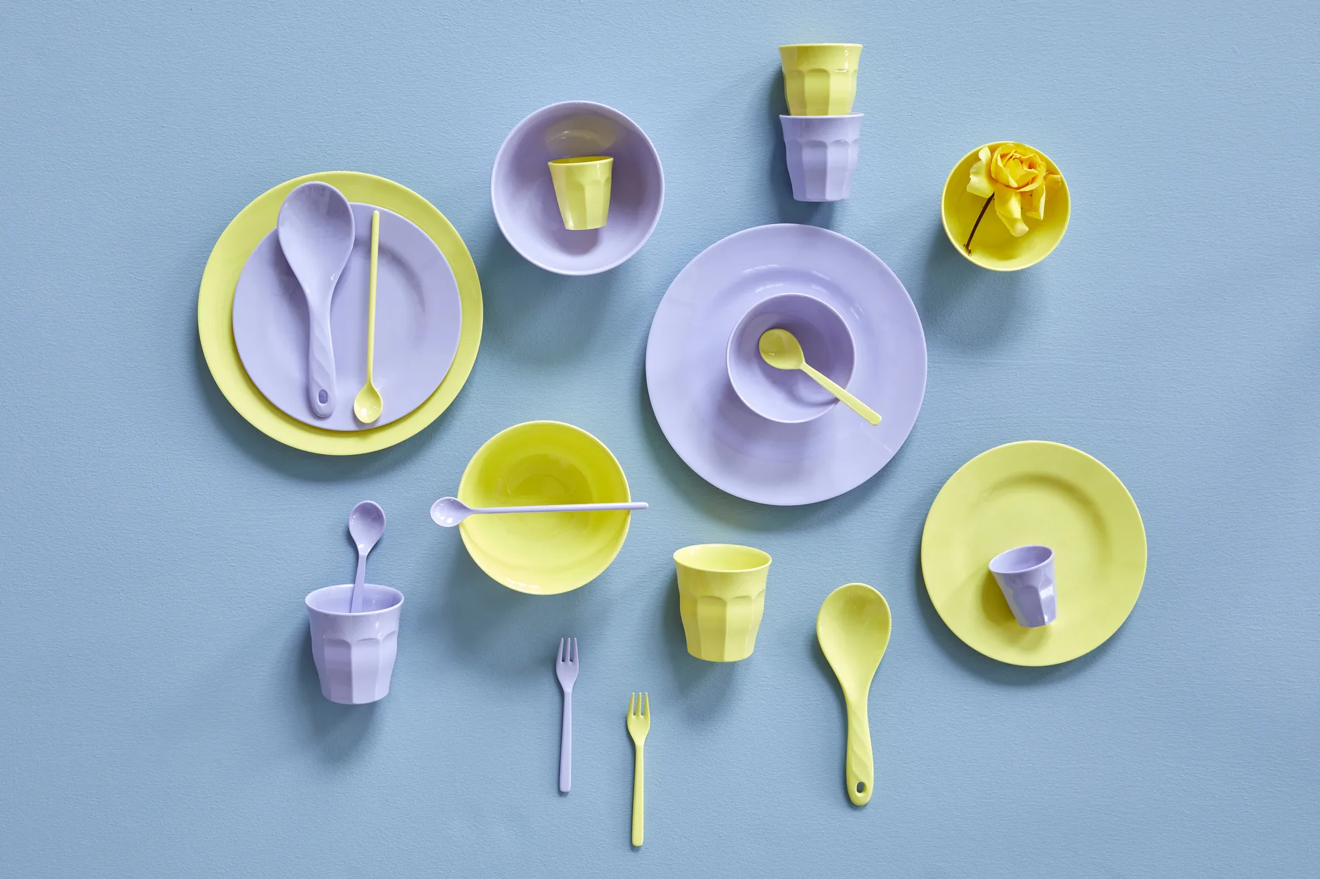 Rice melamine plate Ø26 cm 6 pieces, Yippie yippie yeah RICE
