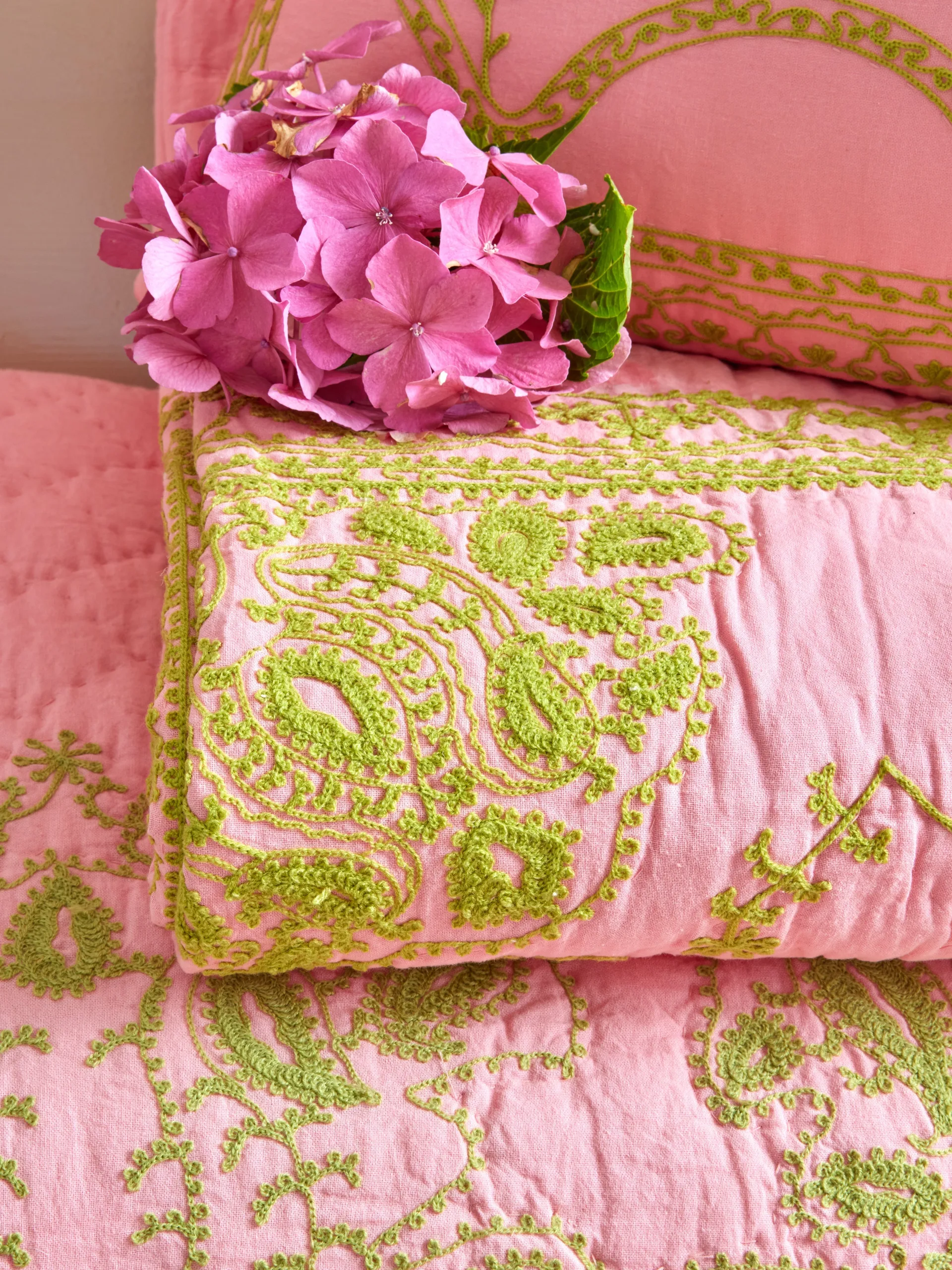 Rice quilted blanket 140x200 cm, Soft pink RICE
