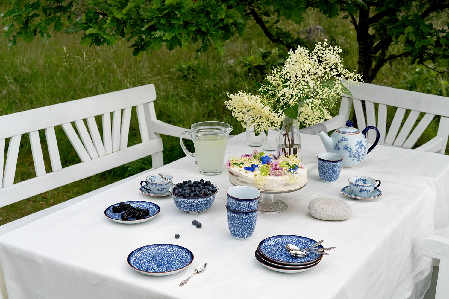 Ostindia Floris small plate Ø16 cm, Blue Rörstrand