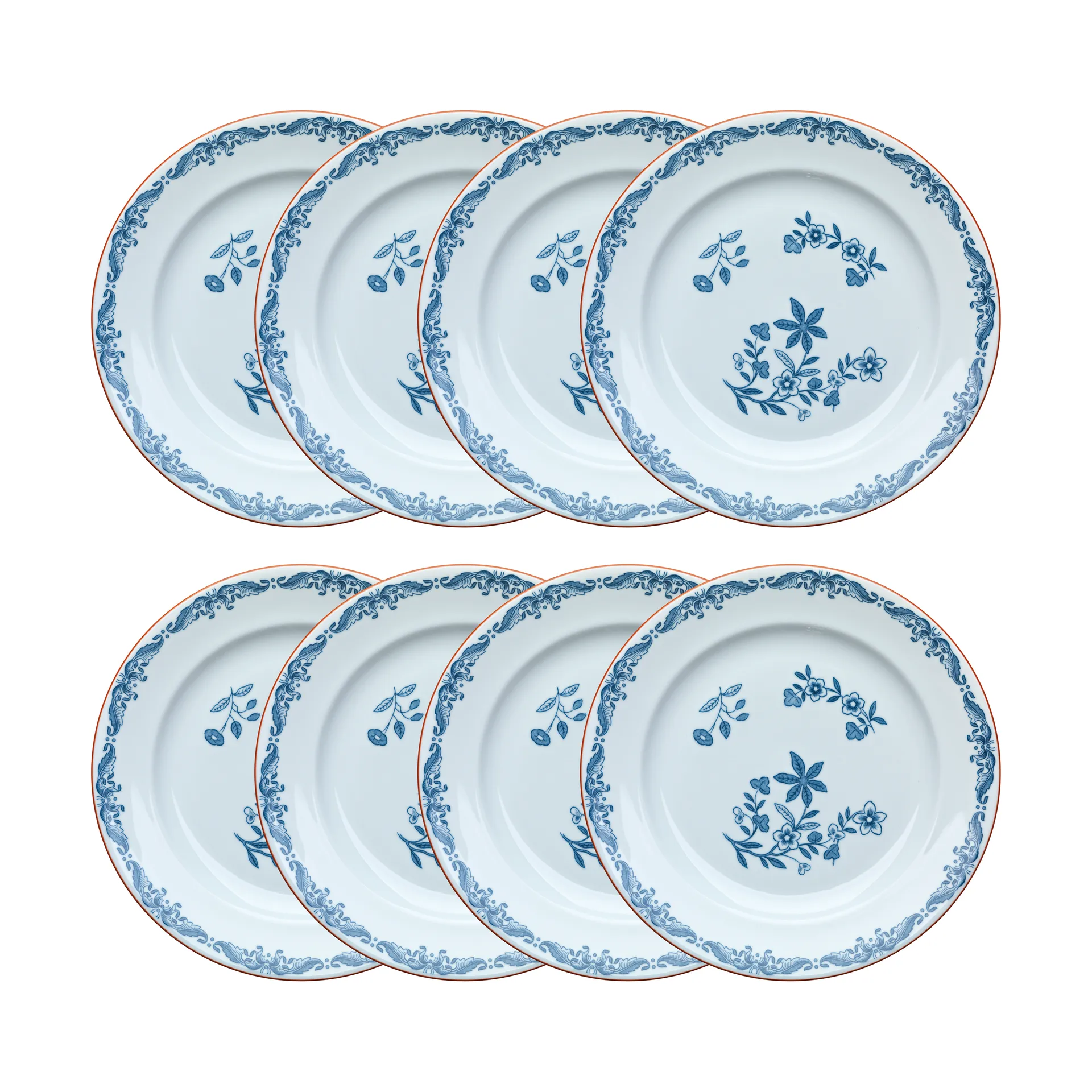 Ostindia plate Ø21 cm 8-pack – Blue Rörstrand