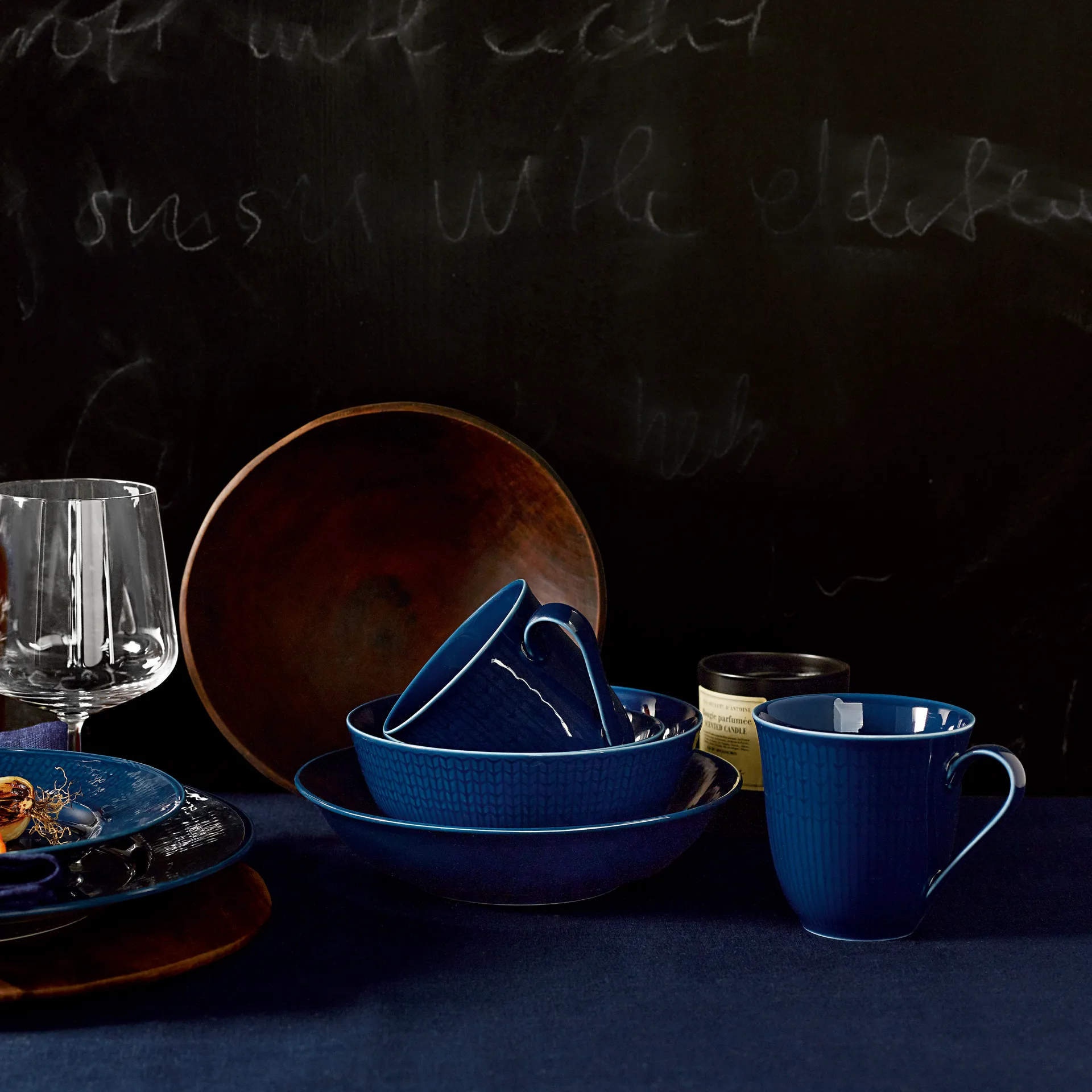 Swedish Grace bowl small, midnight (blue) Rörstrand