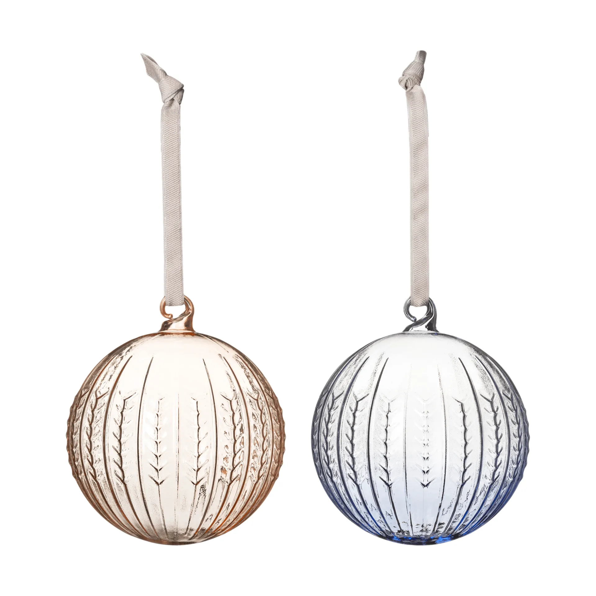 Swedish Grace Christmas bauble, Jubilee blue, 2-pack Rörstrand