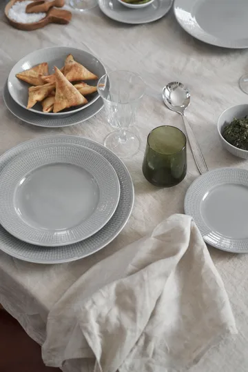 Swedish Grace plate small Ø 21 cm 6-pack Mist (grey) - Rörstrand