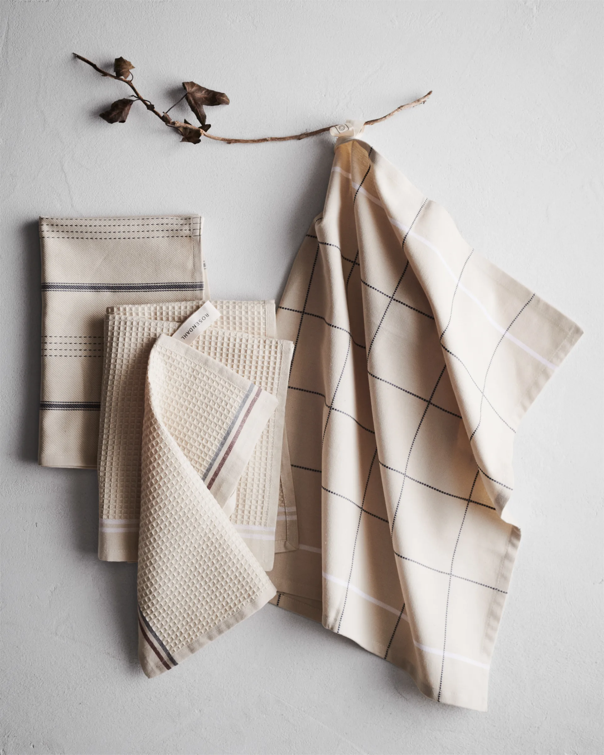 Alpha kitchen towel 50x70 cm, Sand Rosendahl