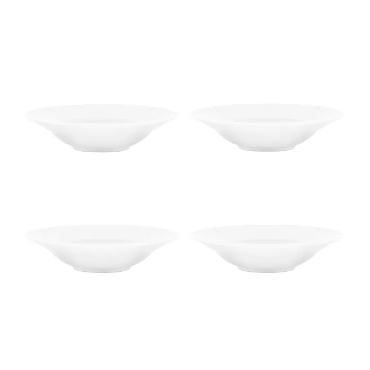 Grand Cru deep plate Ø25 cm 4-pack - White - Rosendahl