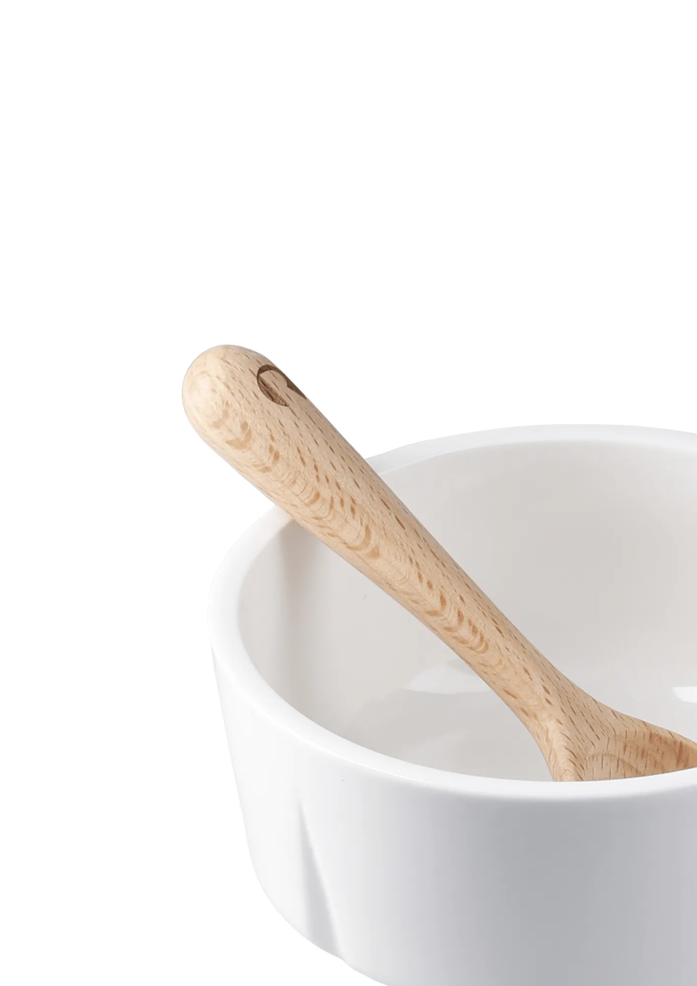Grand Cru snack bowl and spoon, White, Ø10.5 cm Rosendahl