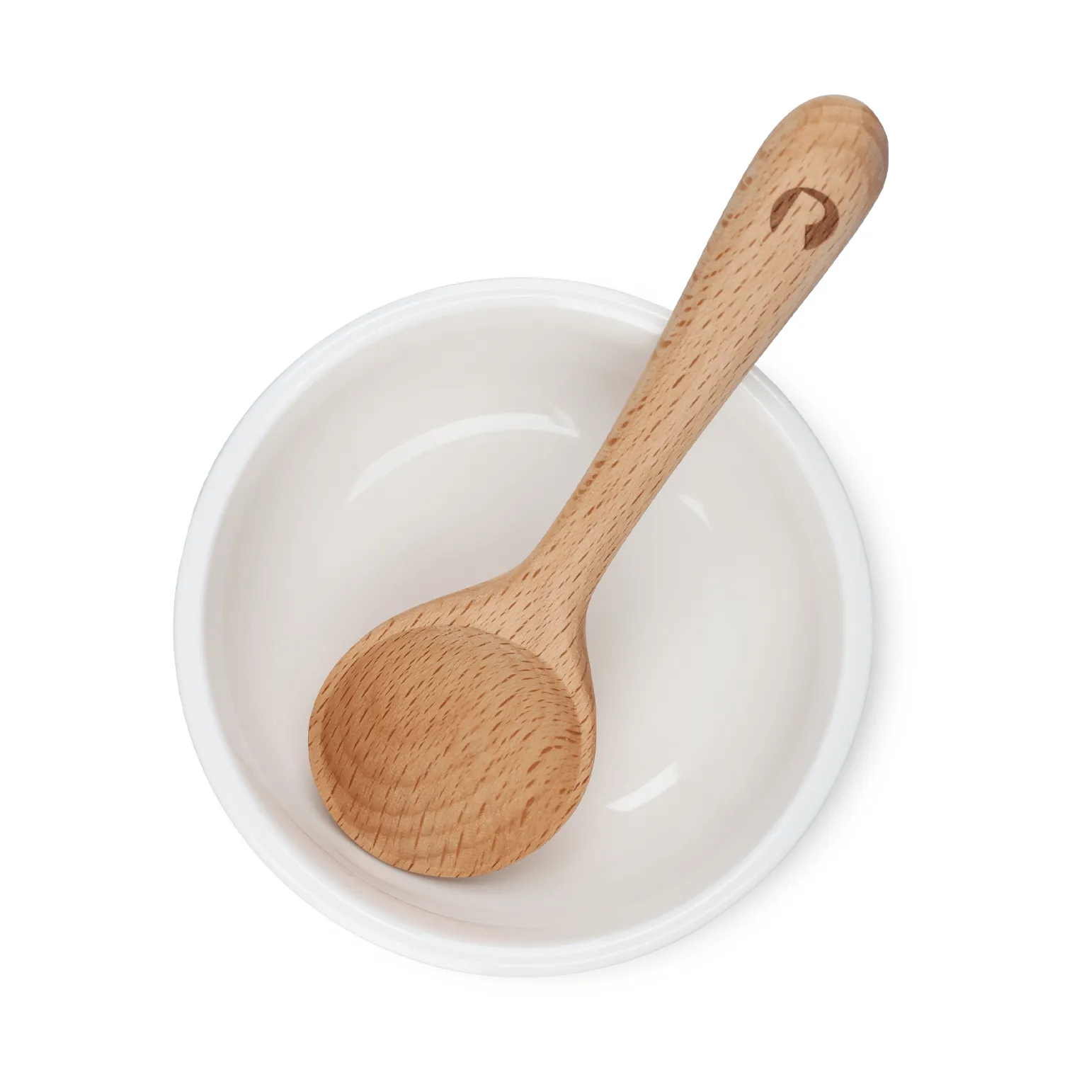 Grand Cru snack bowl and spoon, White, Ø9 cm Rosendahl