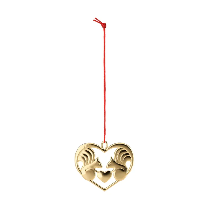 Karen Blixen nuts about you hanging decoration - Gilded, 6 cm - Rosendahl