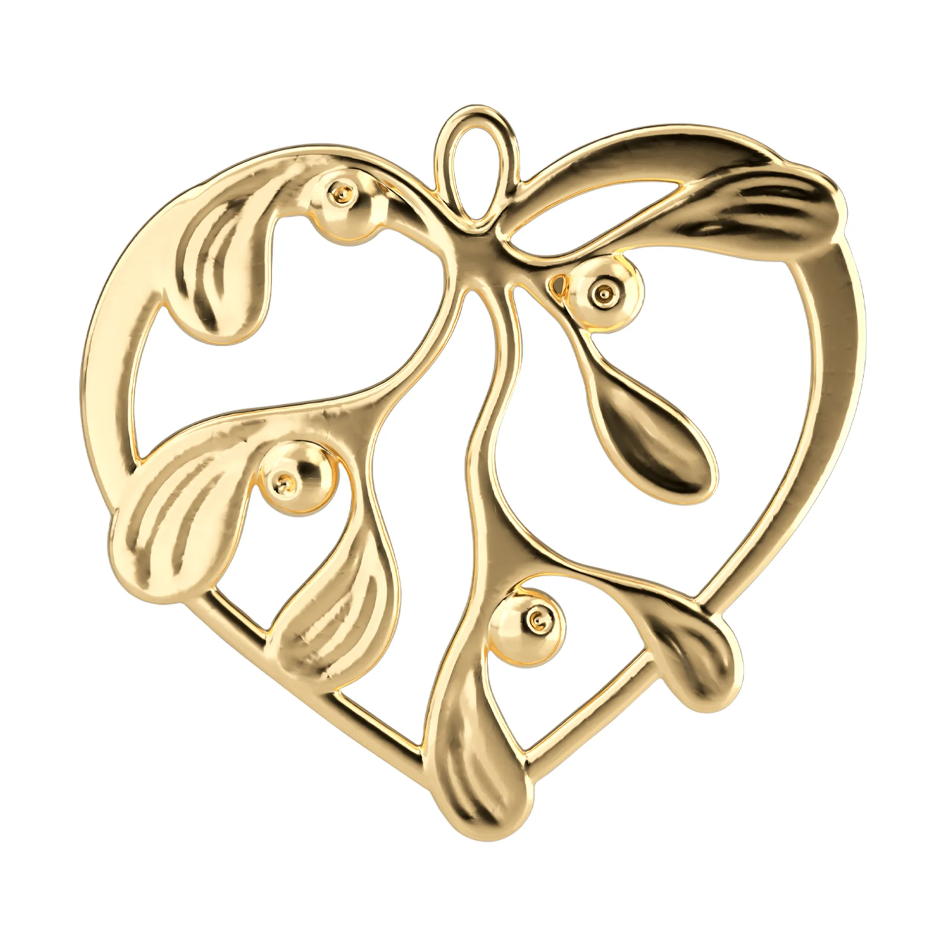 Karen Blixen under the mistletoe, Gilded, 6 cm Rosendahl